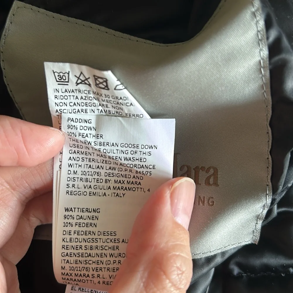 Max mara the cube long coat double sided (black) - Picture 7 of 16